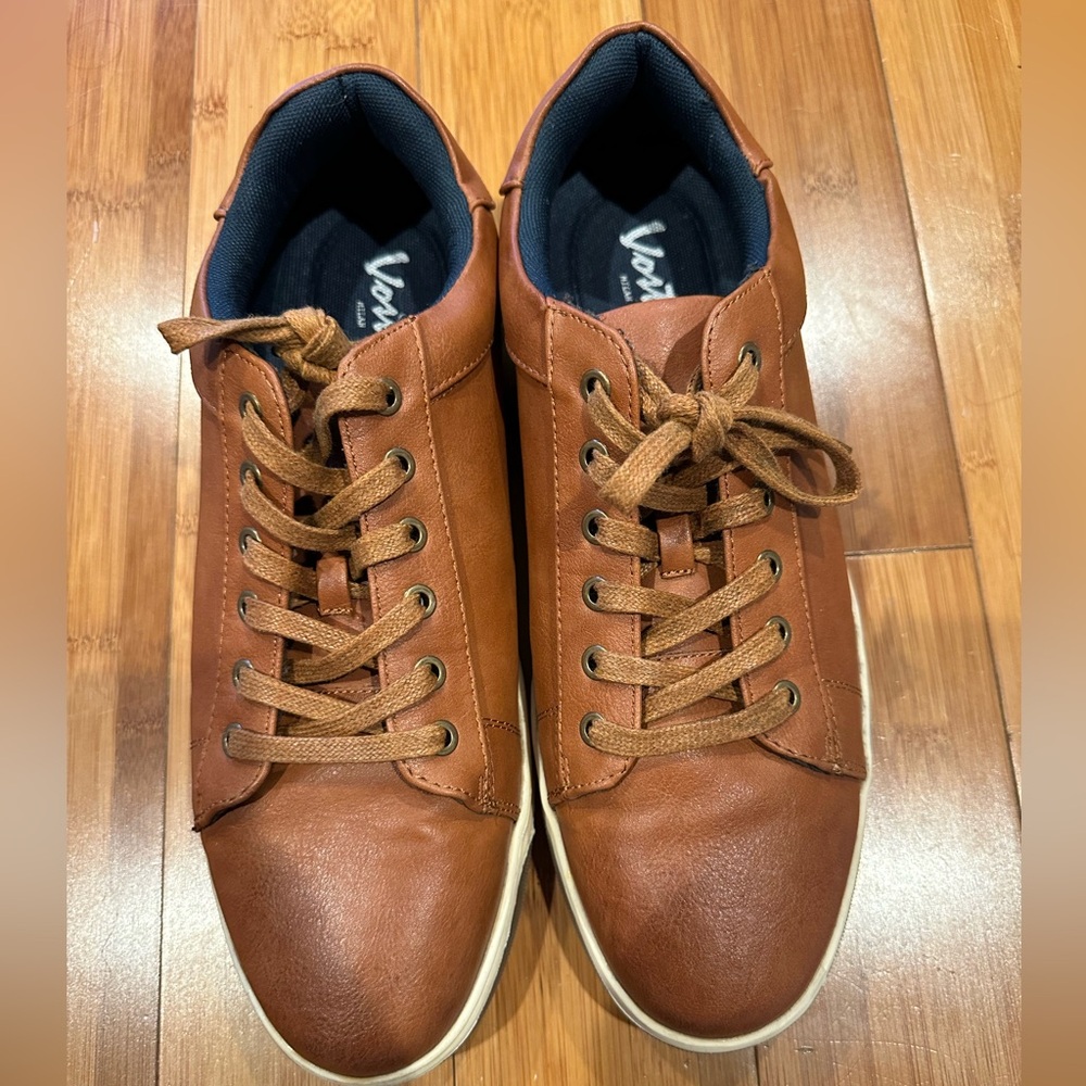 Vortey Brown leather business casual/ shoes